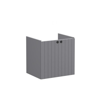 VitrA Root Groove 60cm 2 Door Wall Hung Washbasin Unit - Mat