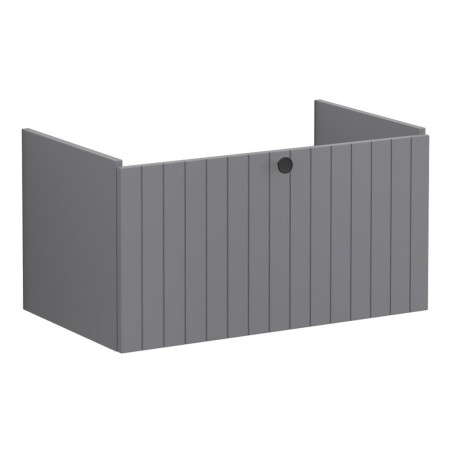 VitrA Root Groove 80cm 1 Drawer Washbasin Unit - Matt Grey |