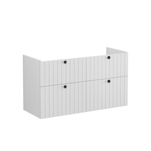 VitrA Root Groove 120cm 4 Drawer Washbasin Unit - Matt Light