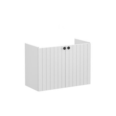 VitrA Root Groove 80cm 2 Door Wall Hung Slim Washbasin Unit