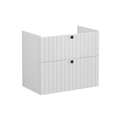 VitrA Root Groove 80cm 2 Drawer Washbasin Unit - Matt Light