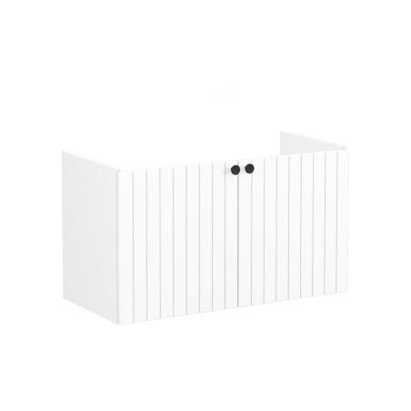 VitrA Root Groove 100cm 2 Door Washbasin Unit - Matt White |