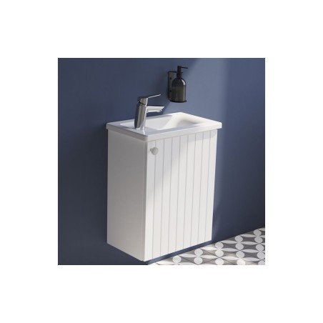 VitrA Root Groove 40cm 1 Door Wall Hung Slim Washbasin Unit