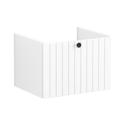 VitrA Root Groove 60cm 1 Drawer Washbasin Unit - Matt White