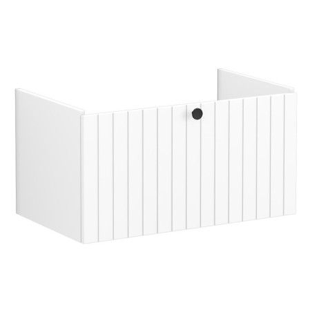 VitrA Root Groove 80cm 1 Drawer Washbasin Unit - Matt White