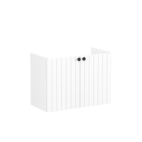 VitrA Root Groove 80cm 2 Door Wall Hung Slim Washbasin Unit