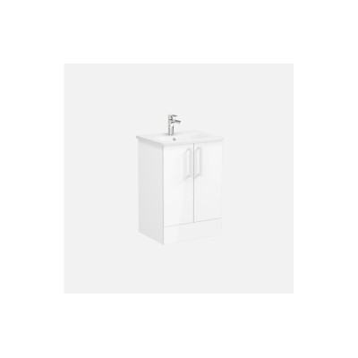VitrA Zentrum 60cm 2 Drawer F/S Washbasin Unit - High Gloss