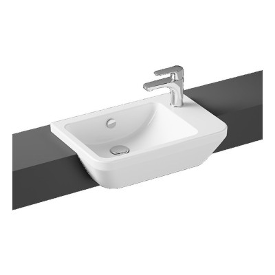 VitrA Integra 550x370mm 1TH Semi Recessed Basin (RH) - White