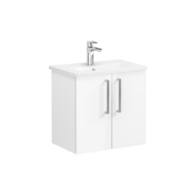 VitrA Zentrum Compact 60cm 2 Door W/H Washbasin Unit - High 2