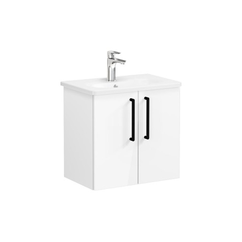 VitrA Zentrum Compact 60cm 2 Door W/H Washbasin Unit - High