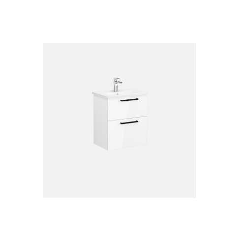 VitrA Zentrum Compact 60cm 2 Drawer W/H Washbasin Unit - Hig