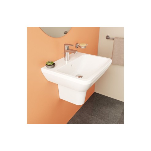 VitrA Integra 550x445mm 1TH Basin w/Overflow - White | Basin