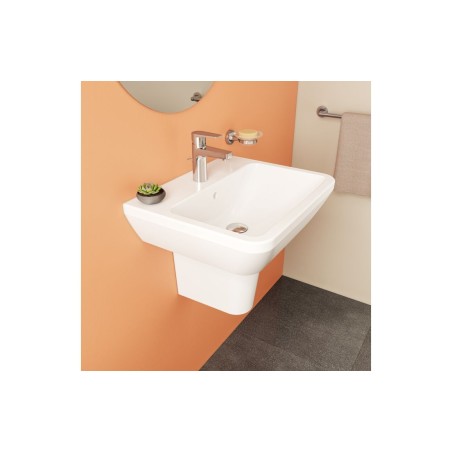 VitrA Integra 550x445mm 1TH Basin w/Overflow - White | Basin