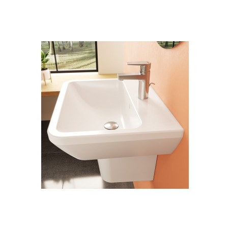 VitrA Integra 550x445mm 1TH Basin w/Overflow - White | Basin
