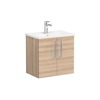 VitrA Zentrum Compact 60cm 2 Door W/H Washbasin Unit - Natur