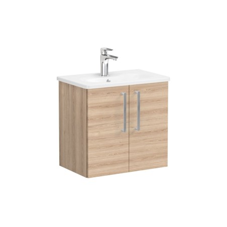 VitrA Zentrum Compact 60cm 2 Door W/H Washbasin Unit - Natur
