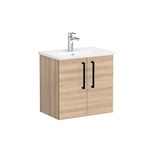 VitrA Zentrum Compact 60cm 2 Door W/H Washbasin Unit - Natur