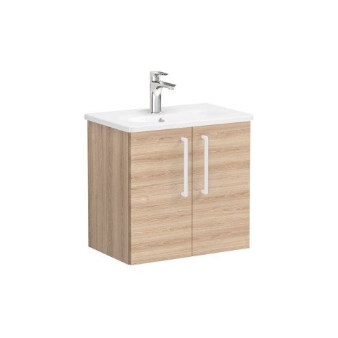 VitrA Zentrum Compact 60cm 2 Door W/H Washbasin Unit - Natur