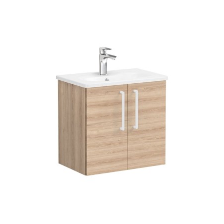 VitrA Zentrum Compact 60cm 2 Door W/H Washbasin Unit - Natur