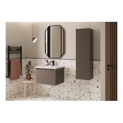 Aveiro 615mm Wall Hung 1 Drawer Basin Unit & 0TH Thin Edge B 2