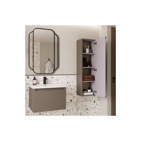 Aveiro 615mm Wall Hung 1 Drawer Basin Unit & 1TH Basin - Mat
