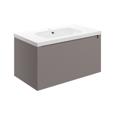 Aveiro 815mm Wall Hung 1 Drawer Basin Unit & 1TH Basin - Mat