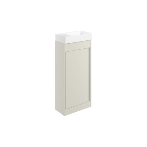 Evoro 410mm Floor Standing Unit Inc. Basin - Matt Latte | Va