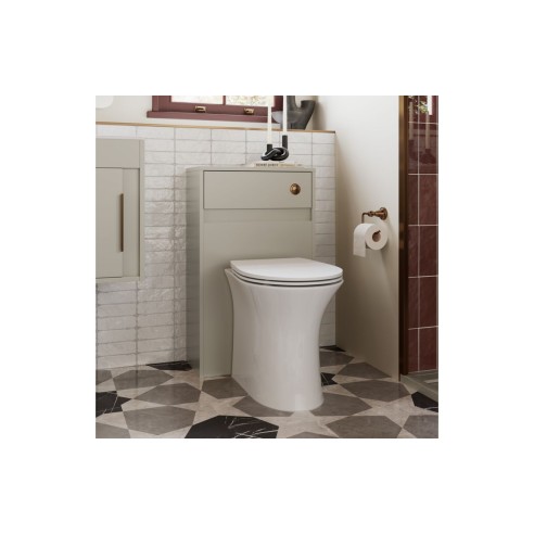 Evoro 410mm Floor Standing Unit Inc. Basin - Matt Latte | Va