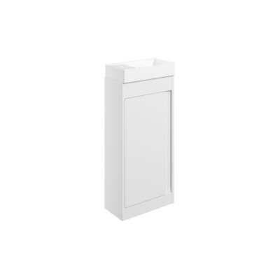 Evoro 410mm Floor Standing Unit Inc. Basin - White Gloss | V