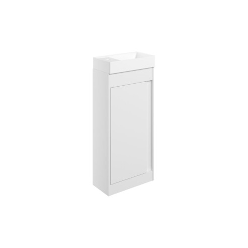 Evoro 410mm Floor Standing Unit Inc. Basin - White Gloss | V