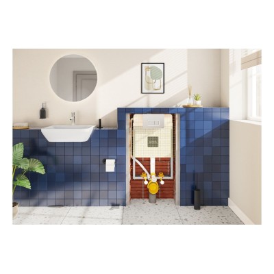 VitrA Integra 550x450mm 1TH Semi Recessed Basin - White | Ba 2