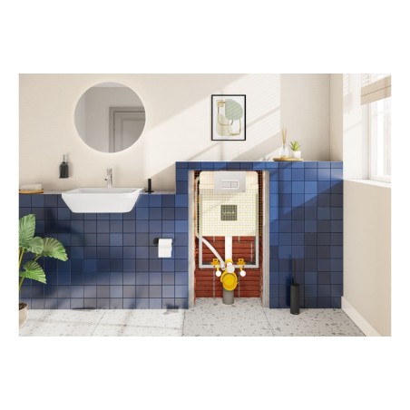 VitrA Integra 550x450mm 1TH Semi Recessed Basin - White | Ba