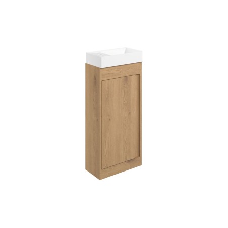Evoro 410mm Floor Standing Unit Inc. Basin - Seville Oak | V