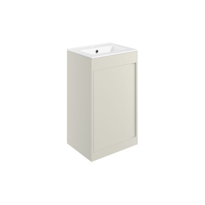 Evoro 510mm Floor Standing Unit Inc. Basin - Matt Latte | Va