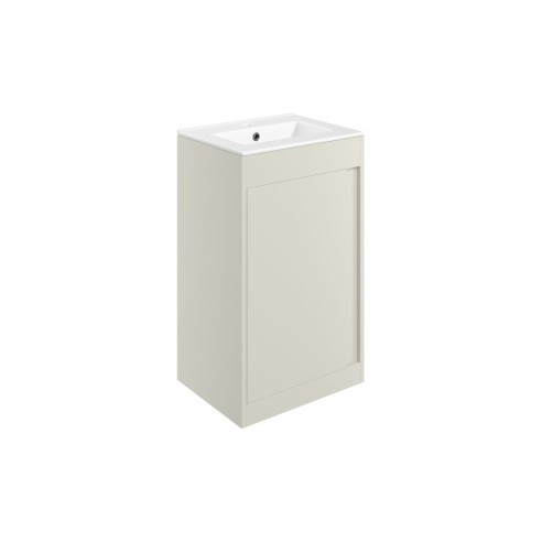 Evoro 510mm Floor Standing Unit Inc. Basin - Matt Latte | Va