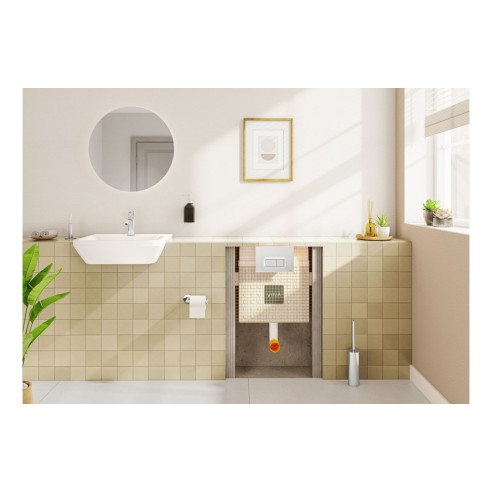 VitrA Integra 550x450mm 1TH Semi Recessed Basin - White | Ba
