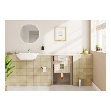 VitrA Integra 550x450mm 1TH Semi Recessed Basin - White | Ba