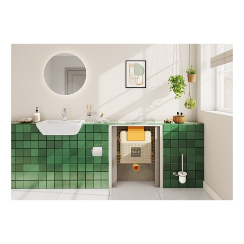 VitrA Integra 550x450mm 1TH Semi Recessed Basin - White | Ba