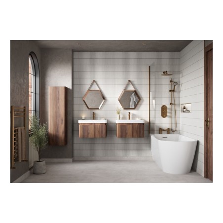 Castello 805mm Wall Hung 1 Drawer Basin Unit & Basin - Textu