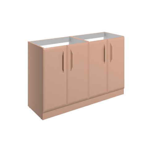 Casa 1200mm Floor Standing 4 Door Basin Unit (No Top) - Matt