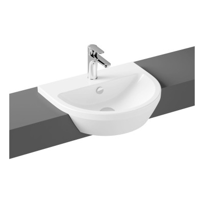 VitrA Integra 550x455mm 1TH Semi Recessed Basin - White | Ba