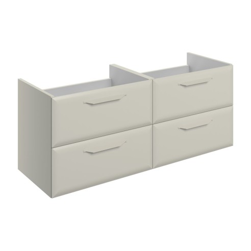 Casa 1200mm Wall Hung 4 Drawer Basin Unit (No Top) - Matt La