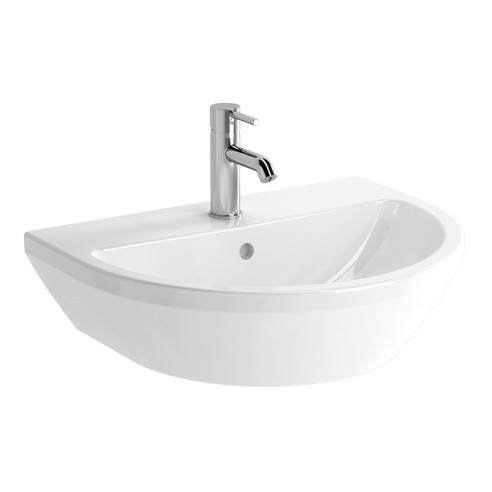 VitrA Integra 595x465mm 1TH Basin w/Overflow - White | Basin