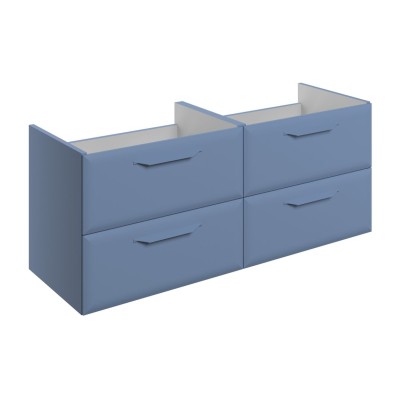 Casa 1200mm Wall Hung 4 Drawer Basin Unit (No Top) - Matt Mi
