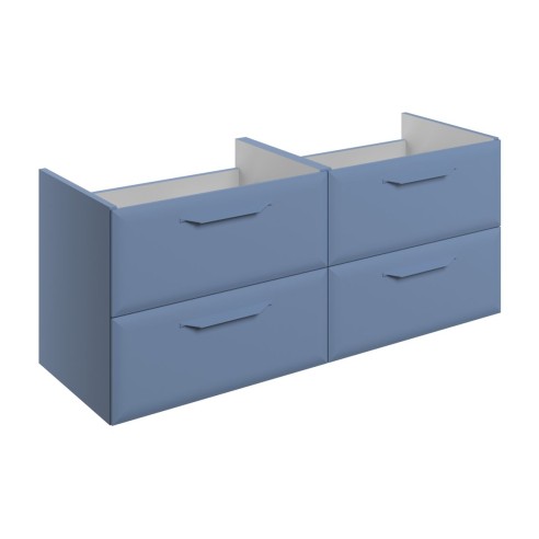 Casa 1200mm Wall Hung 4 Drawer Basin Unit (No Top) - Matt Mi