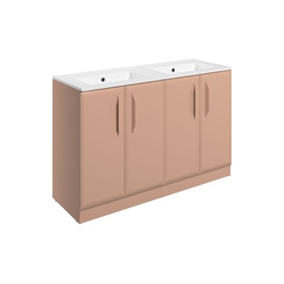 Casa 1210mm Floor Standing 4 Door Basin Unit w/0TH Basin - M