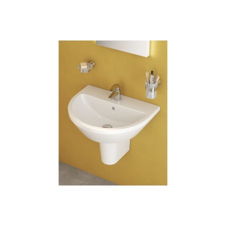 VitrA Integra 595x465mm 1TH Basin w/Overflow - White | Basin