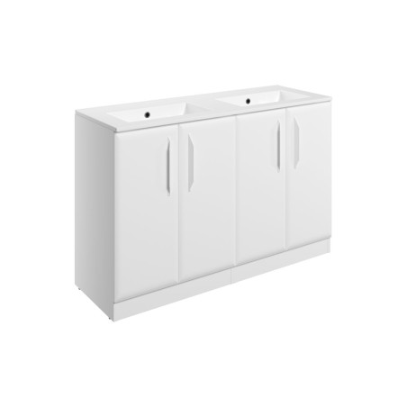 Casa 1210mm Floor Standing 4 Door Basin Unit w/0TH Basin - M