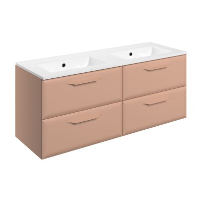 Casa 1210mm Wall Hung 4 Drawer Basin Unit w/0TH Basin - Matt