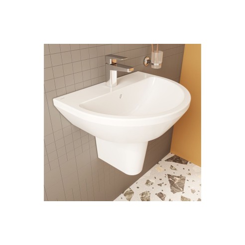 VitrA Integra 595x465mm 1TH Basin w/Overflow - White | Basin